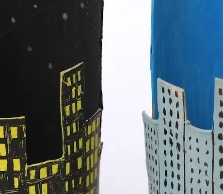 Kids Craft Cardboard Tubescapes from Tracey Radford